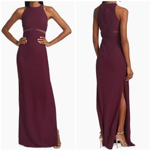 Vera Wang Bridesmaid Aurore Gown Burgundy Size 18 Wedding Guest Gala Cocktail‎